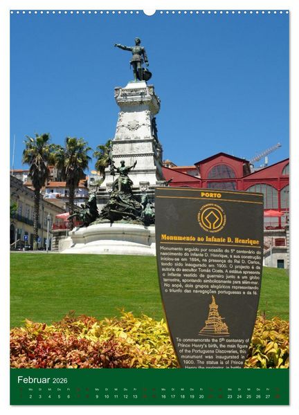 Produktbild: Farbiges Porto (Wandkalender 2026 DIN A2 hoch), CALVENDO Monatskalender