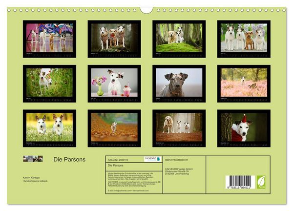 Produktbild: Die Parsons (Wandkalender 2026 DIN A3 quer), CALVENDO Monatskalender