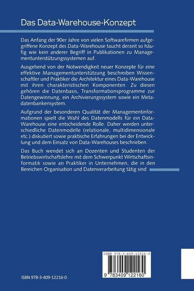Produktbild: Das Data-Warehouse-Konzept