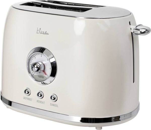 Produktbild: BiKitchen nostalgia 200 Toaster Cremewei&szlig; (gl&auml;nzend)