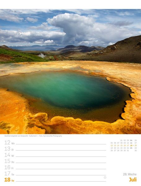 Produktbild: Island Wochenplaner Kalender 2027 | Die Insel aus Feuer und Eis