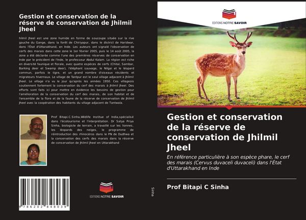 Produktbild: Gestion et conservation de la r&eacute;serve de conservation de Jhilmil Jheel