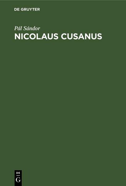 Produktbild: Nicolaus Cusanus