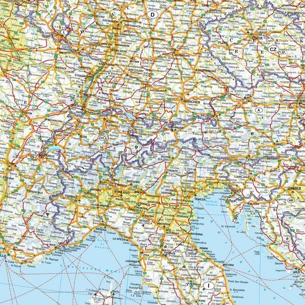 Produktbild: Freytag & berndt Stra&szlig;enkarte Europa physisch 1:3,5 Mio.