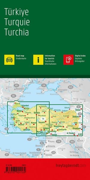 Produktbild: Freytag & berndt Stra&szlig;enkarte T&uuml;rkei 1:800.000