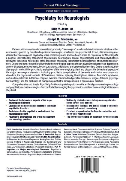 Produktbild: Psychiatry for Neurologists
