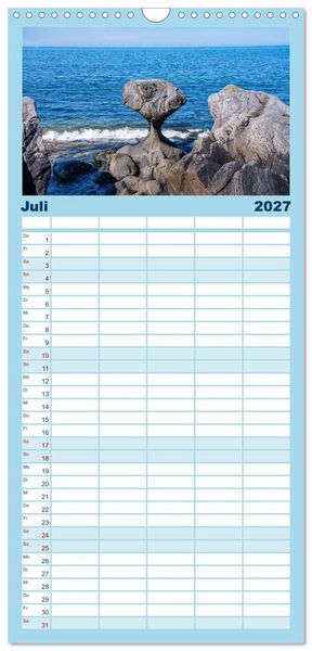 Produktbild: Familienplaner 2027 - Norwegen - Wilde Sch&ouml;nheit mit 5 Spalten (Wandkalender, 21 x 45 cm) CALVENDO