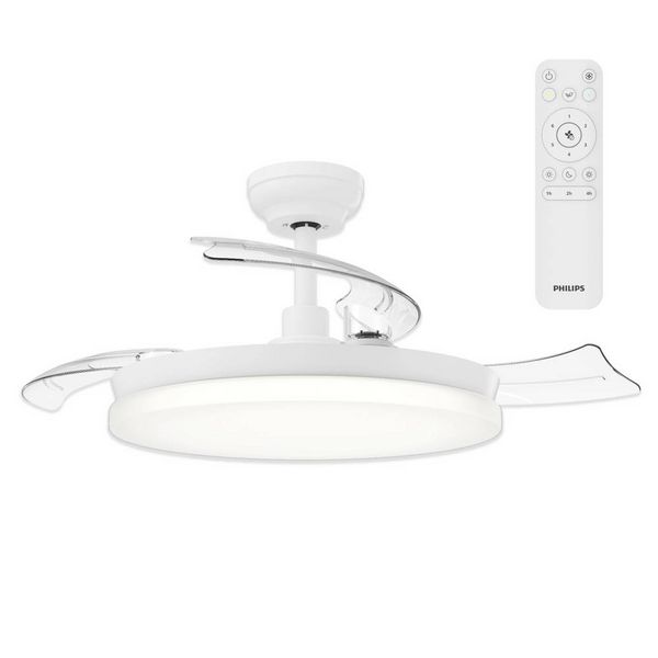 Philips LED Solr Deckenventilator 32W mit Fernbedienung, Dimmbar