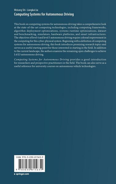 Produktbild: Computing Systems for Autonomous Driving
