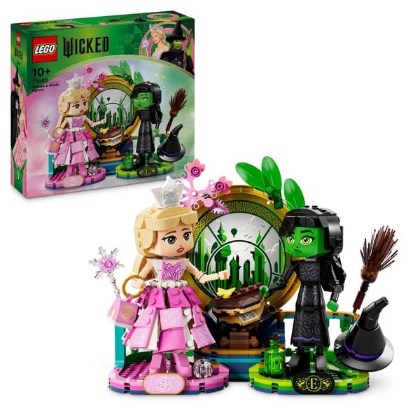 LEGO Wicked Elphaba und Glinda, Fantasy-Spielzeug mit Mini-Puppen 75682