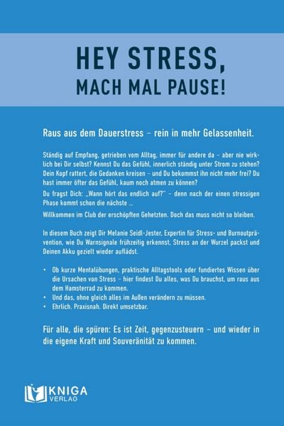 Produktbild: Hey Stress, mach mal Pause! 52 Tools, um Deine Stressbelastung zu reduzieren.