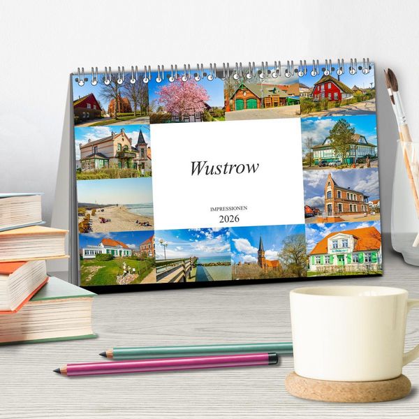 Produktbild: Wustrow Impressionen (Tischkalender 2026 DIN A5 quer), CALVENDO Monatskalender