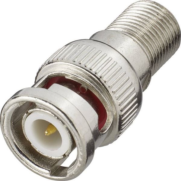Produktbild: Renkforce RF-4197108 BNC-F-Adapter Anschl&uuml;sse: BNC-Stecker, F-Buchse 1St.