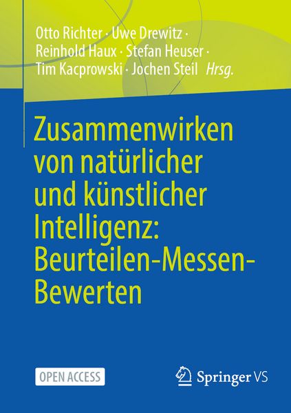 Produktbild: Zusammenwirken von nat&uuml;rlicher und k&uuml;nstlicher Intelligenz: Beurteilen-Messen-Bewerten
