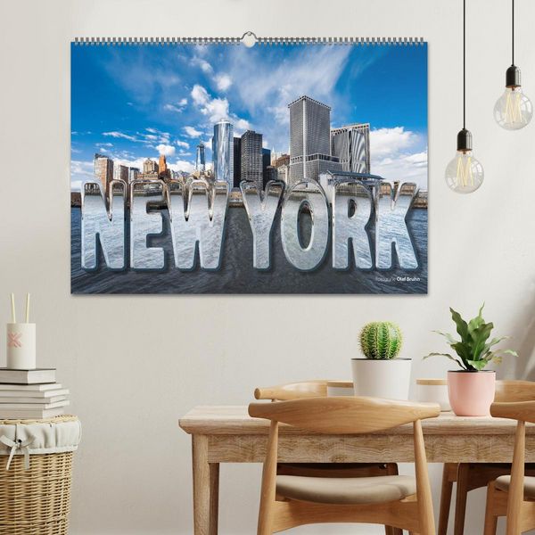 Produktbild: New York (Wandkalender 2026 DIN A2 quer), CALVENDO Monatskalender