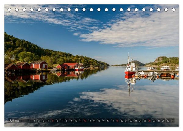 Produktbild: Norwegens S&uuml;den (Tischkalender 2026 DIN A5 quer), CALVENDO Monatskalender