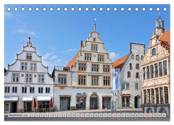 Produktbild: LEMGO - Weserrenaissance und Fachwerkromantik (Tischkalender 2026 DIN A5 quer), CALVENDO Monatskalender