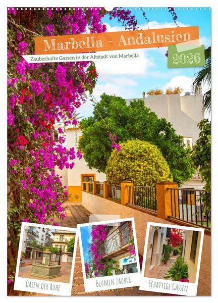 Produktbild: Marbella - Andalusien (Wandkalender 2026 DIN A2 hoch), CALVENDO Monatskalender