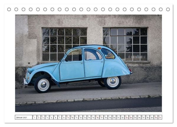 Produktbild: 2CV Pauline (Tischkalender 2027 DIN A5 quer), CALVENDO Monatskalender