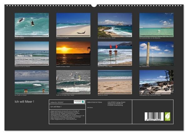 Produktbild: Ich will Meer ! (hochwertiger Premium Wandkalender 2026 DIN A2 quer), Kunstdruck in Hochglanz
