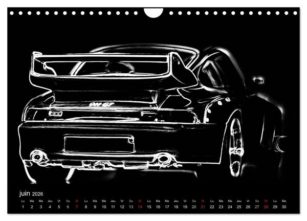 Produktbild: 911 Lignes (Calendrier mural 2026 DIN A4 vertical), CALVENDO calendrier mensuel