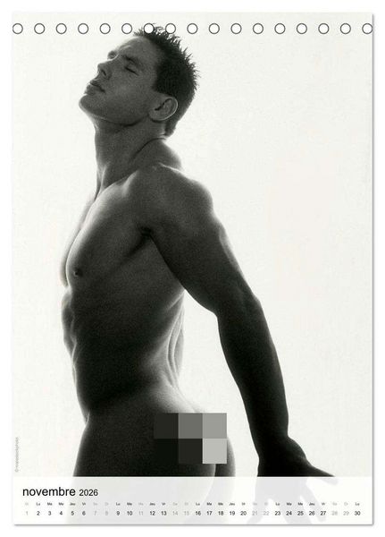 Produktbild: contrastes hommes (Calendrier de bureau 2026 DIN A5 horizontal), CALVENDO calendrier mensuel