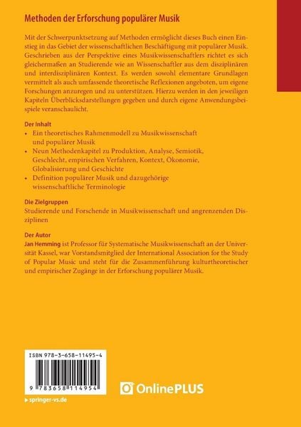 Produktbild: Methoden der Erforschung popul&auml;rer Musik