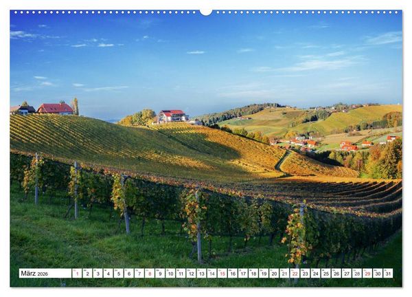 Produktbild: Geliebte Steiermark im Herzen &Ouml;sterreichs (hochwertiger Premium Wandkalender 2026 DIN A2 quer), Kunstdruck in Hochglanz