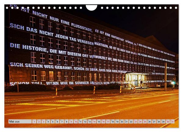 Produktbild: Es wird Nacht in Duisburg (Wandkalender 2026 DIN A4 quer), CALVENDO Monatskalender