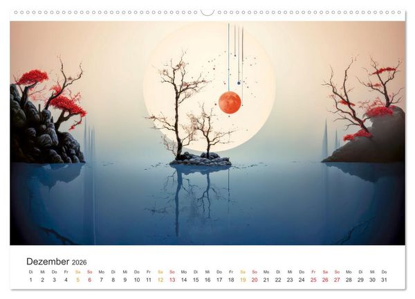 Produktbild: Japan - Kunst der Traditionen (hochwertiger Premium Wandkalender 2026 DIN A2 quer), Kunstdruck in Hochglanz