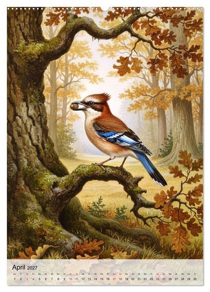 Produktbild: V&ouml;gel, die man selten sieht (Wandkalender 2027 DIN A2 hoch), CALVENDO Monatskalender