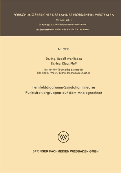 Produktbild: Fernfelddiagramm-Simulation linearer Punktstrahlergruppen auf dem Analogrechner