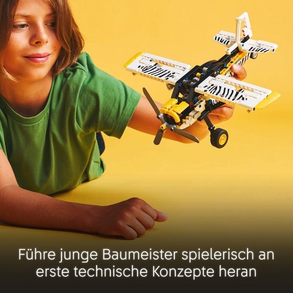 Produktbild: LEGO Technic Propellerflugzeug, Bauset, Modellflugzeug für Kinder 42198