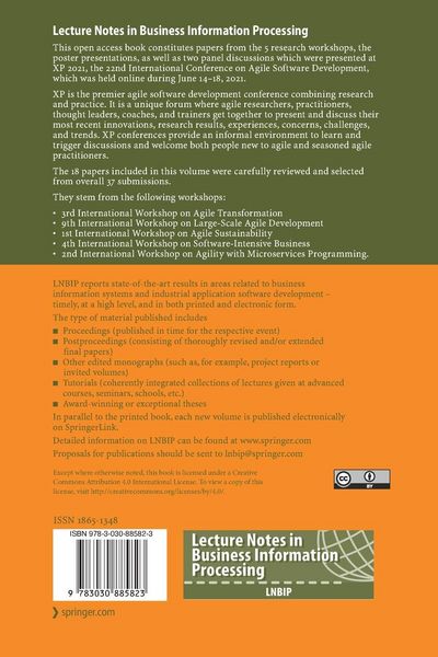 Produktbild: Agile Processes in Software Engineering and Extreme Programming &ndash; Workshops