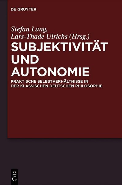 Produktbild: Subjektivit&auml;t und Autonomie
