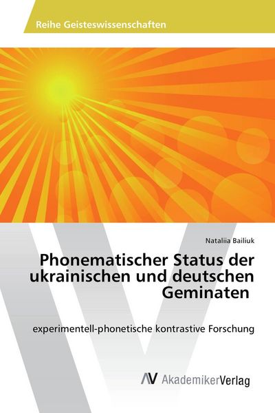 Produktbild: Phonematischer Status der ukrainischen und deutschen Geminaten