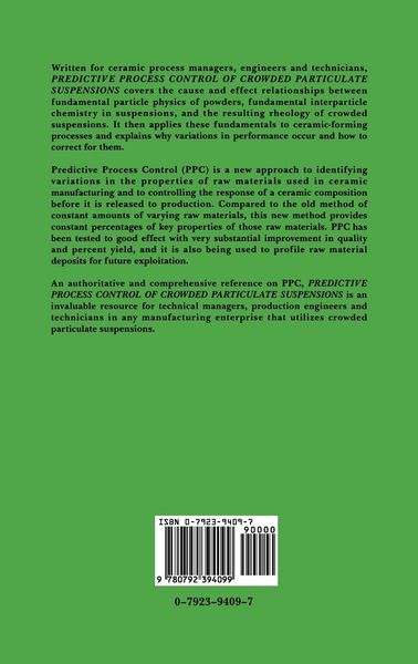 Produktbild: Predictive Process Control of Crowded Particulate Suspensions