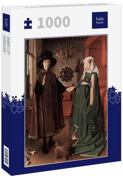 Produktbild: Lais Puzzle Jan van Eyck - Arnolfini-Hochzeit, Hochzeitsbild des Giovanni Arnolfini und Giovanna Cenami 1000 Teile