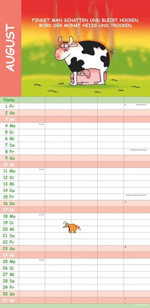 Bauernregeln 2025 Familienplaner - Familien-Timer - Termin-Planer