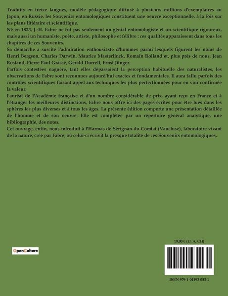 Produktbild: Souvenirs Entomologiques Livre 3