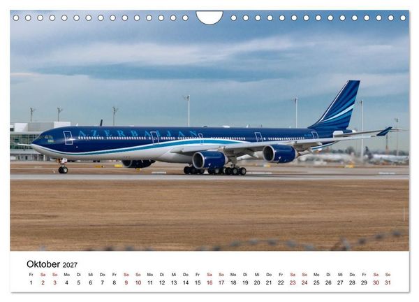 Produktbild: Airbus A340 Der fliegende Bleistift (Wandkalender 2027 DIN A4 quer), CALVENDO Monatskalender