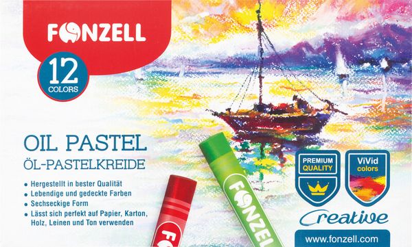 Produktbild: &Ouml;lpastellkreide 12er