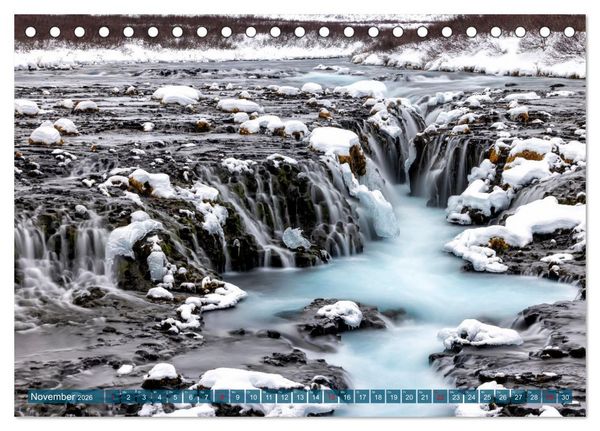 Produktbild: Island - Reise in eine andere Welt (Tischkalender 2026 DIN A5 quer), CALVENDO Monatskalender