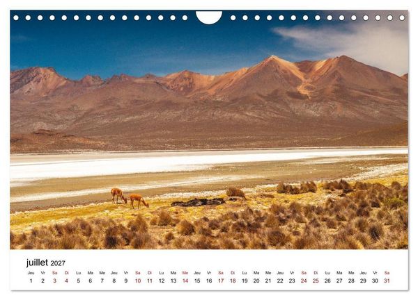 Produktbild: P&eacute;rou Les couleurs de la nature (Calendrier mural 2027 DIN A4 vertical), CALVENDO calendrier mensuel
