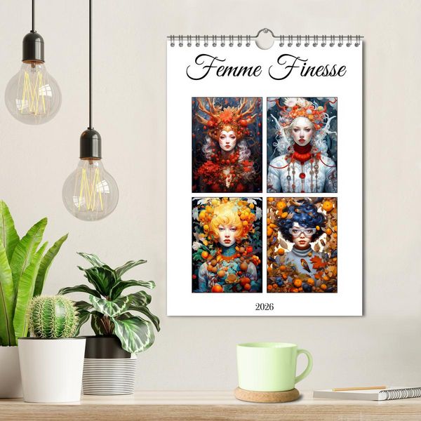 Produktbild: Femme Finesse (Wall Calendar 2026 DIN A4 portrait), CALVENDO 12 Month Wall Calendar