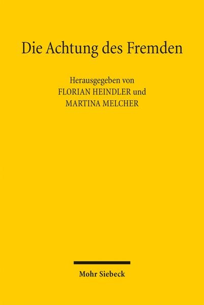 Produktbild: Die Achtung des Fremden