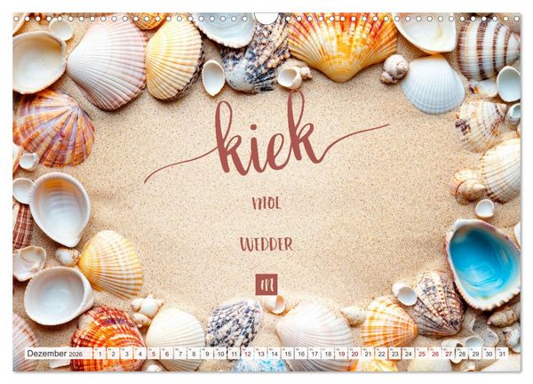 Produktbild: Meerblick und Plattschnack (Wandkalender 2026 DIN A3 quer), CALVENDO Monatskalender