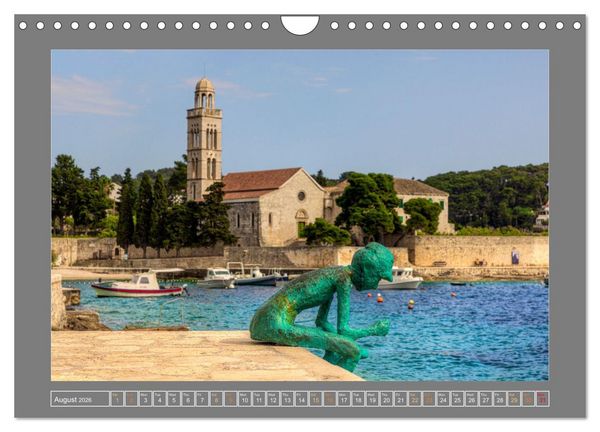 Produktbild: Croatia Dreamland on the Adriatic Sea (Wall Calendar 2026 DIN A4 landscape), CALVENDO 12 Month Wall Calendar