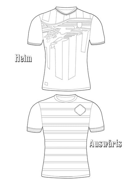 Produktbild: Fu&szlig;ball-Malbuch Trikot-Designer f&uuml;r Kinder ab 6 Jahren mit 100 Motiven zum Ausmalen