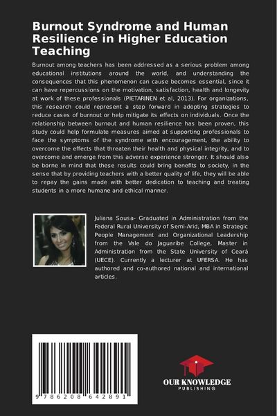 Produktbild: Burnout Syndrome and Human Resilience in Higher Education Teaching